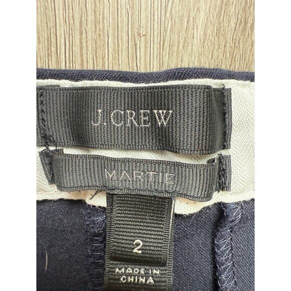 J.Crew Martie Dress Pants, Women's size 2, Navy Blue, Ankle, Cropped - Picture 3 of 6